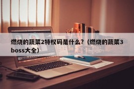 燃烧的蔬菜2特权码是什么?（燃烧的蔬菜3boss大全）