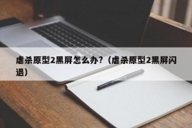 虐杀原型2黑屏怎么办?（虐杀原型2黑屏闪退）