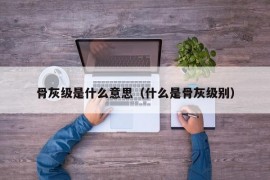 骨灰级是什么意思（什么是骨灰级别）