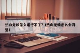 热血无赖怎么运行不了?（热血无赖怎么会闪退）