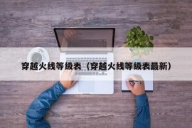 穿越火线等级表（穿越火线等级表最新）