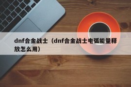 dnf合金战士（dnf合金战士电弧能量释放怎么用）