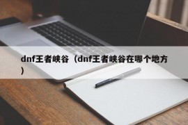 dnf王者峡谷（dnf王者峡谷在哪个地方）