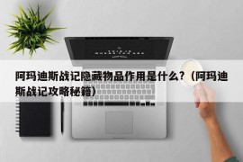 阿玛迪斯战记隐藏物品作用是什么?（阿玛迪斯战记攻略秘籍）