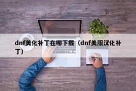 dnf美化补丁在哪下载（dnf美服汉化补丁）