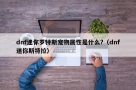 dnf迷你罗特斯宠物属性是什么?（dnf迷你斯特拉）